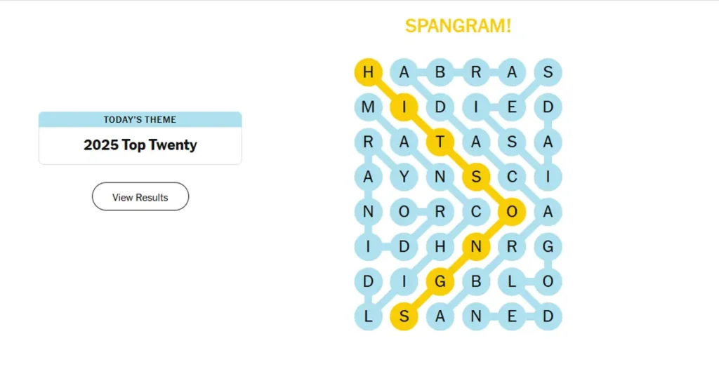 NYT Strands Hints, Spangram, Answers